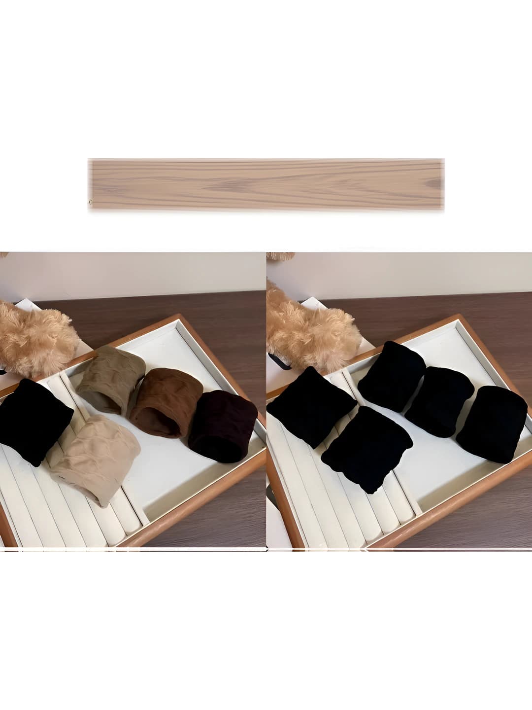 Mesh plaid [Coffee + Black] 10 pcs
