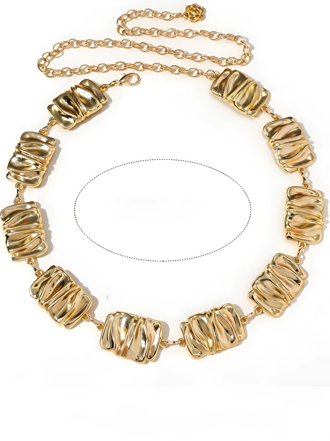 48# Gold rectangle pleat