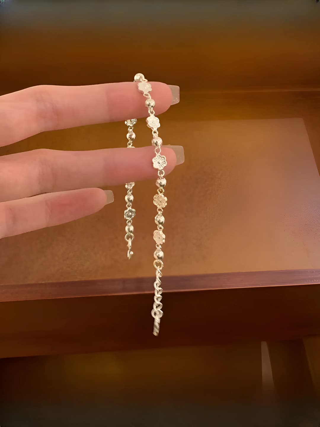 L643 Small Peach Bracelet