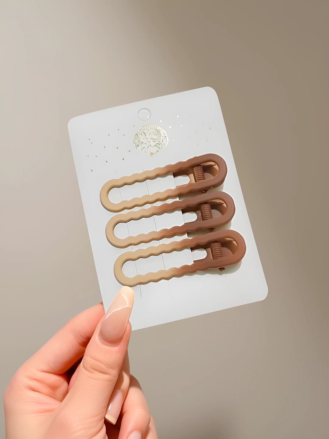 Coffee gradient ellipse wave, 3 pc, 6 cm