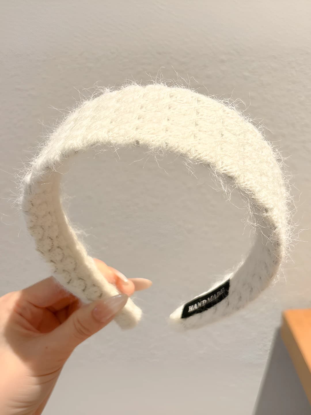 1# Off-white wide headband - width ~4.3cm