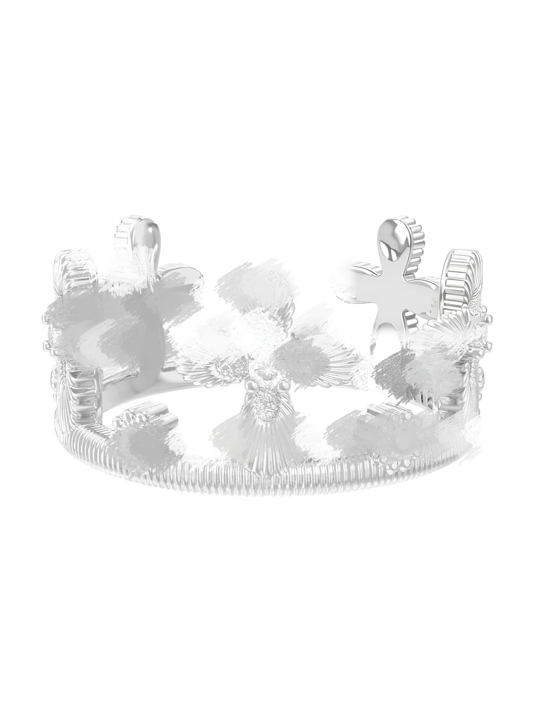 Crown and cross Silver