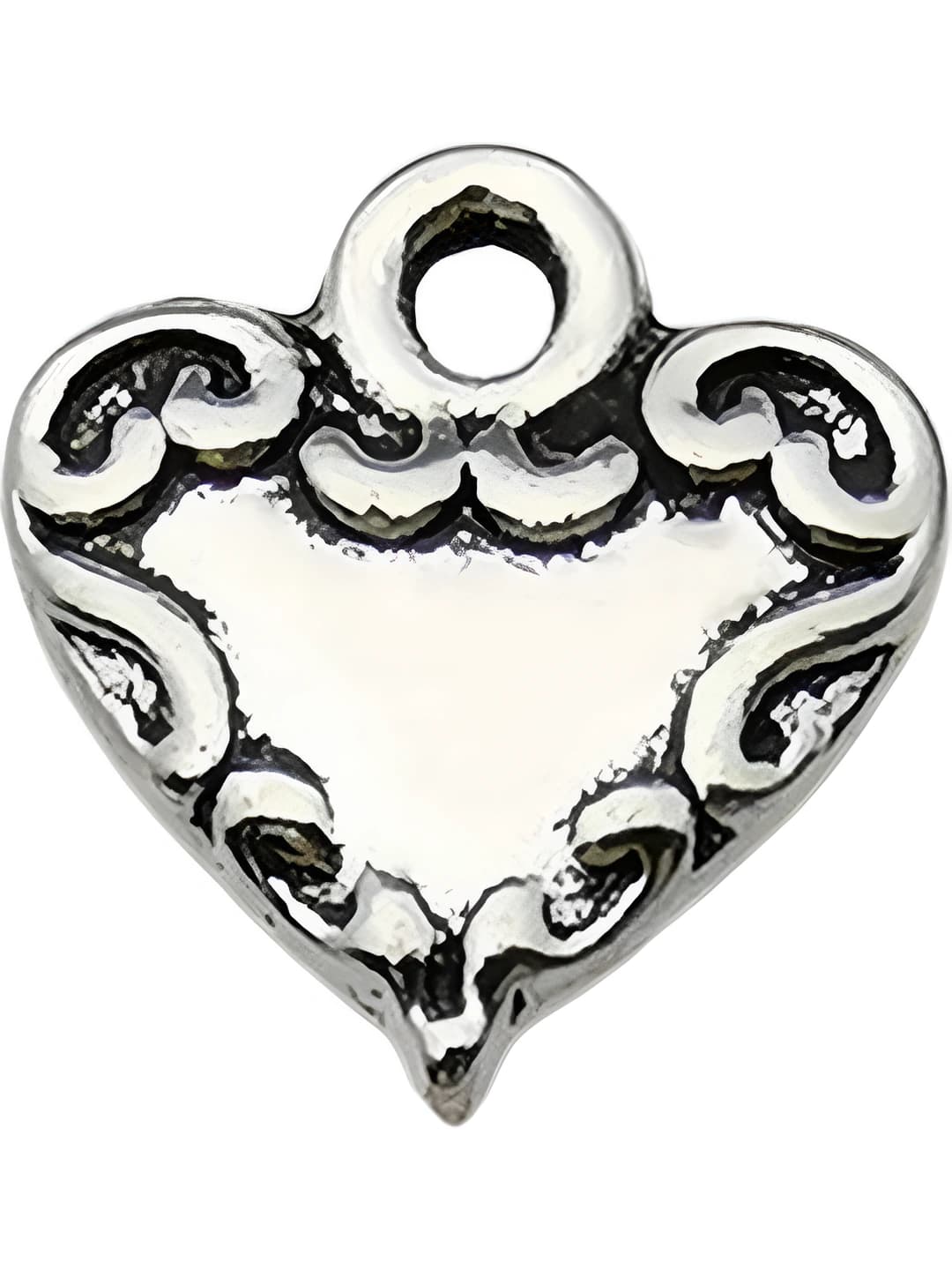 1 pc apricot heart 12.5x13mm-1g