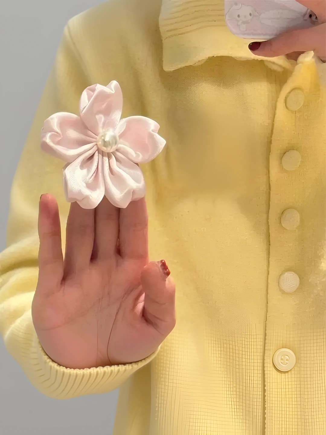1# light pink sakura, 1 pc, ~5cm