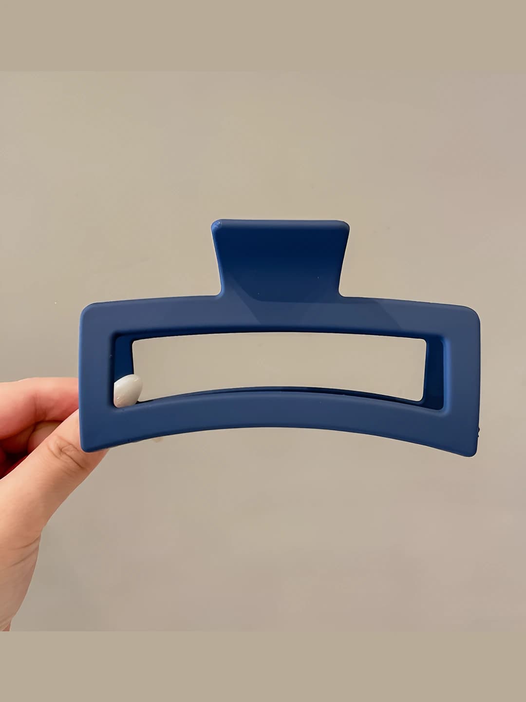 14# Matte navy square clip 12.5cm