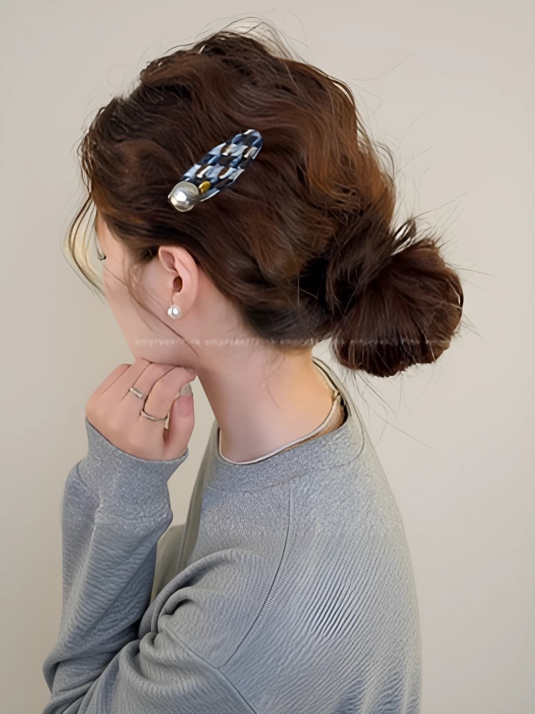 4# Blue oval clip ~8cm
