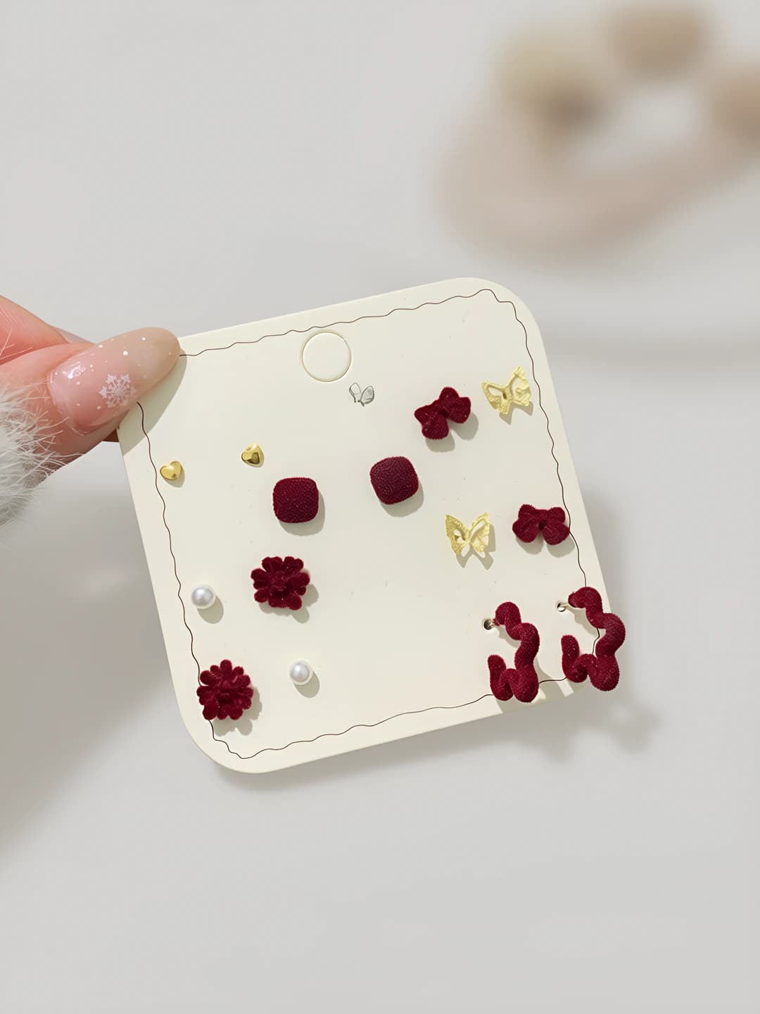 HSR24 Square flowers [7 pairs]