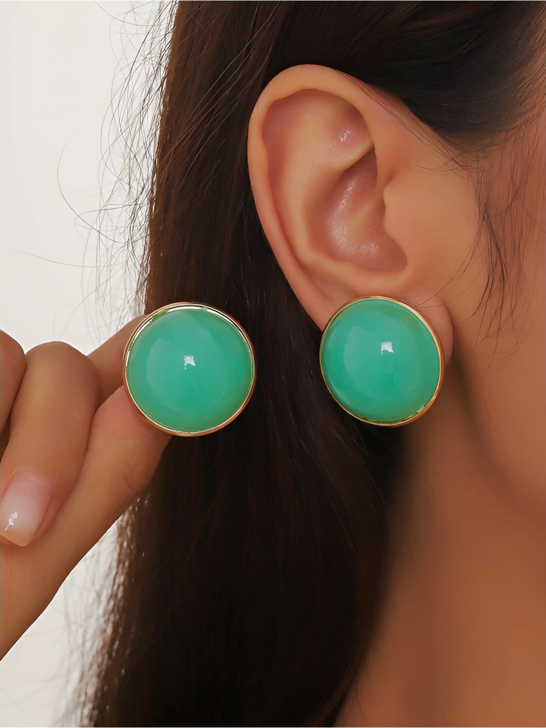 Vintage teal studs