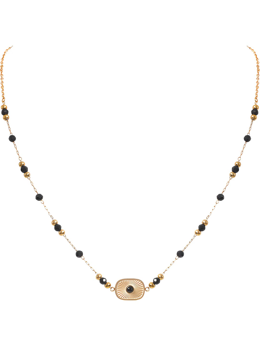 Black agate necklace