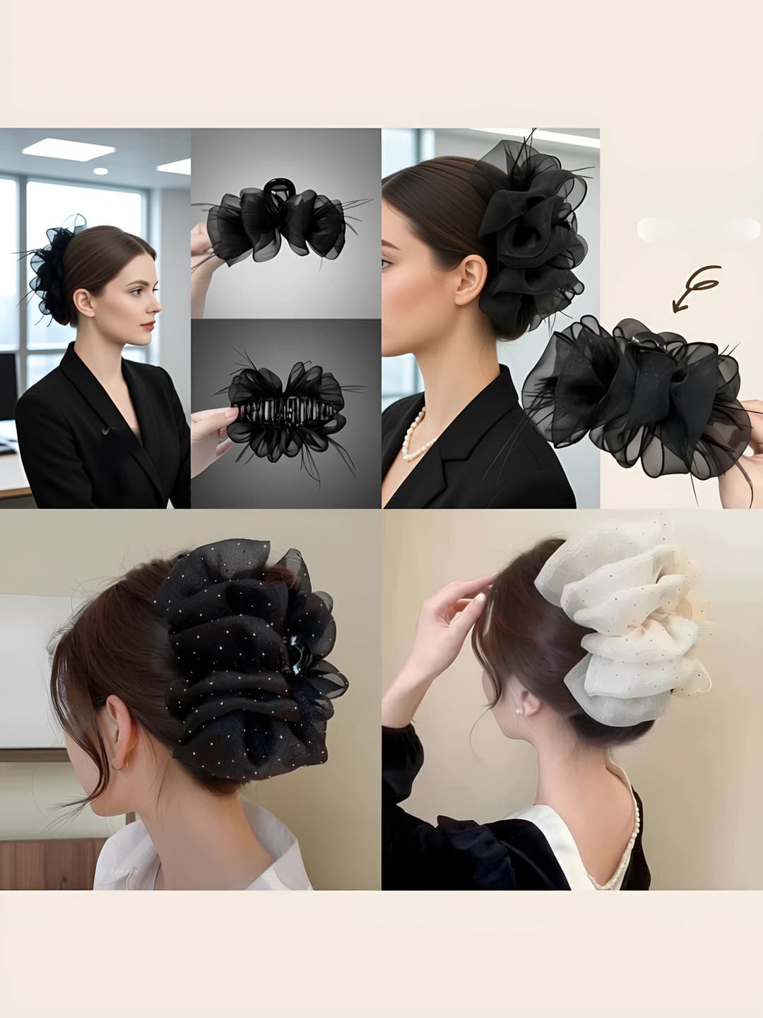 Women's large bubble hair clip in Korean style spring-autumn