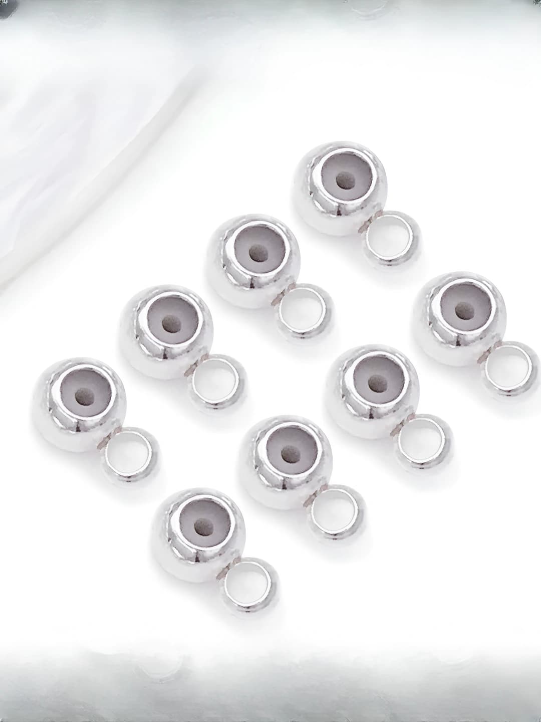 1 pc, 3mm, 0.4mm copper, silver, 0.08g, T115