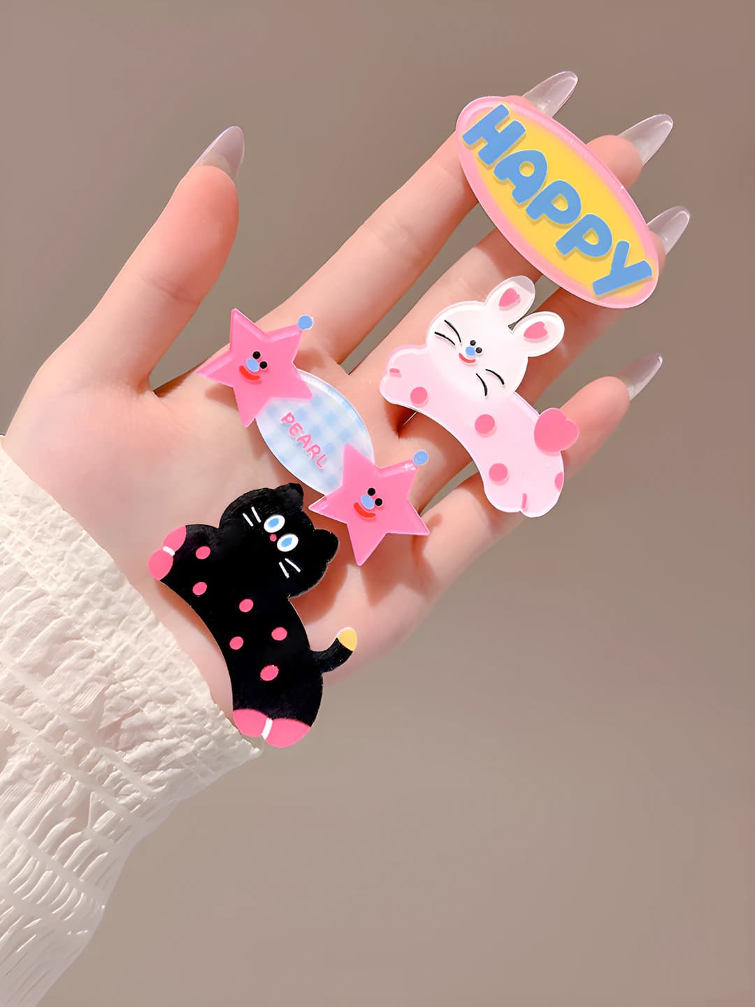 Cat, rabbit, 4 pcs
