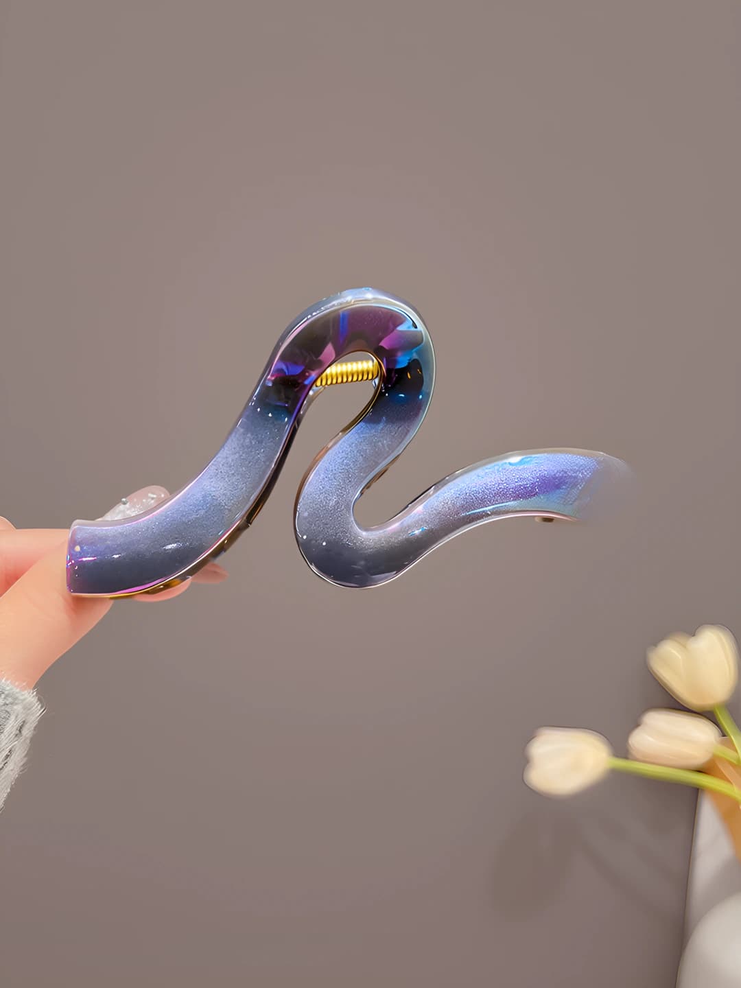 Binafsha mermaid to'lqinli qisqich ~13 sm