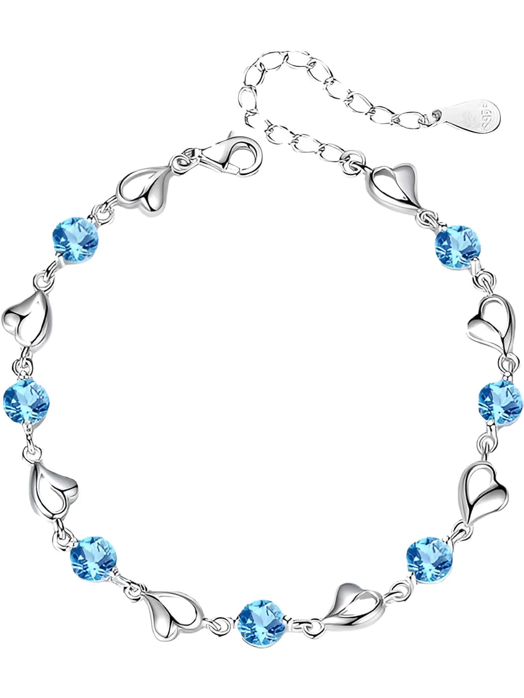 SL200 - Blue zircon - Heart of the ocean