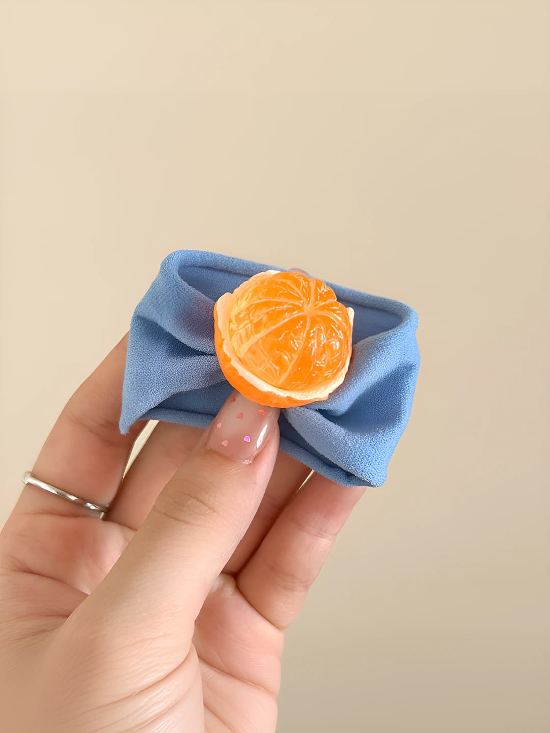 Honey orange hair tie