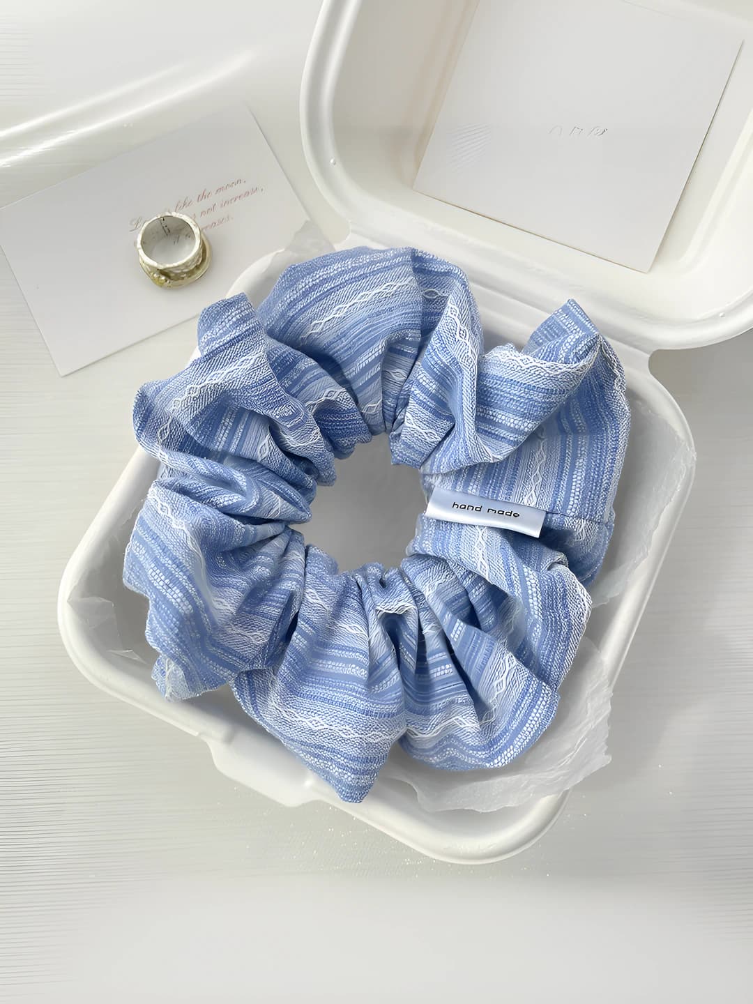 6# Sea salt stripes - Blue 9 cm