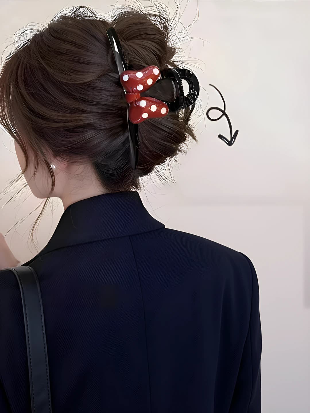 Red Bow, Double-sided, 15 cm