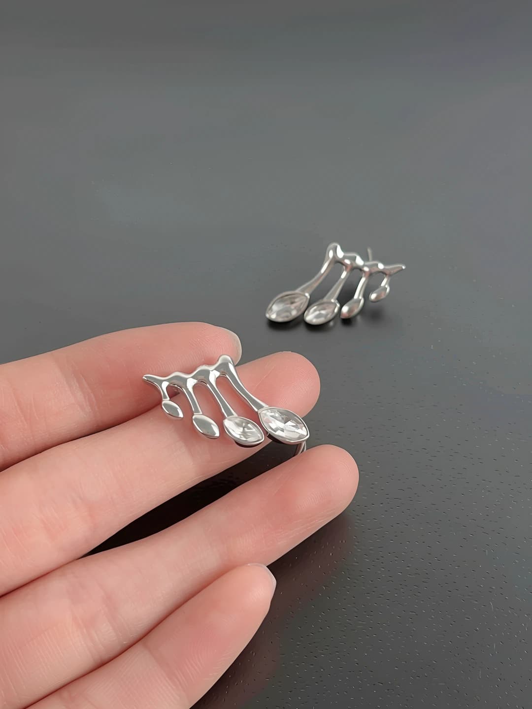Music note earrings