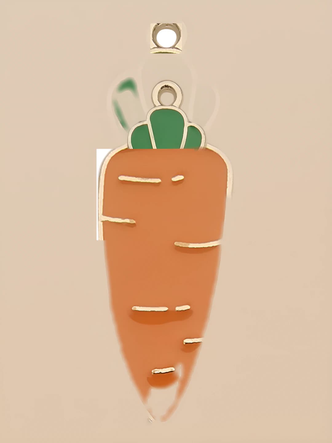 Большая бусина 'Carrot', 11.5x35mm