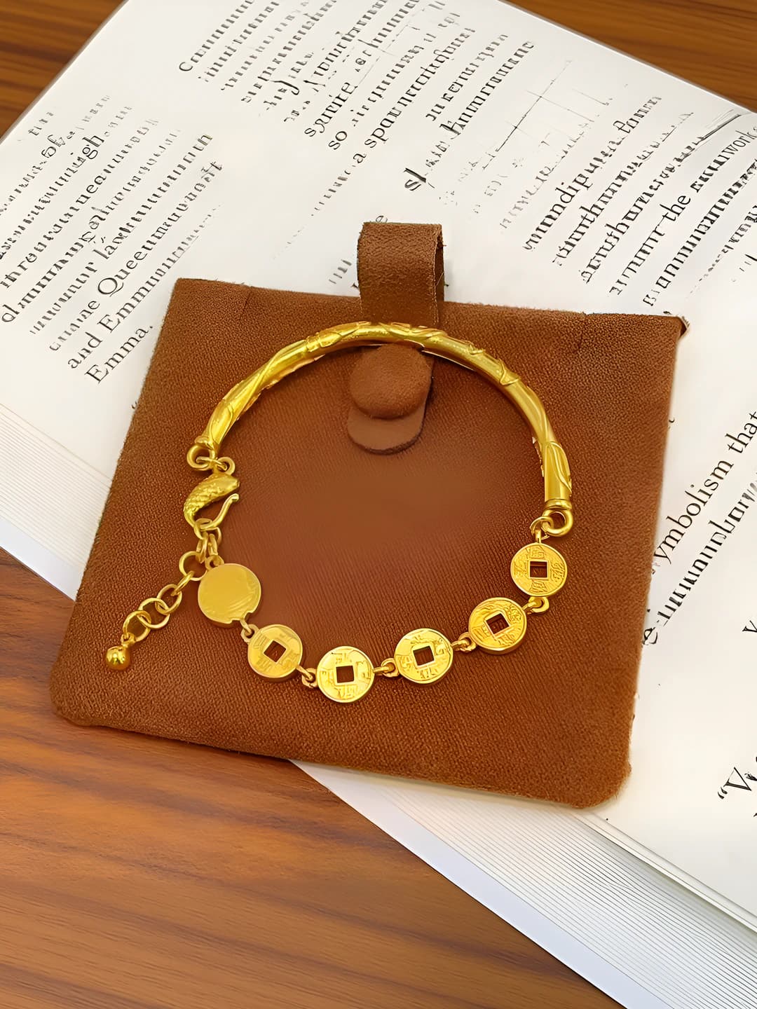 Five emperors coin bracelet