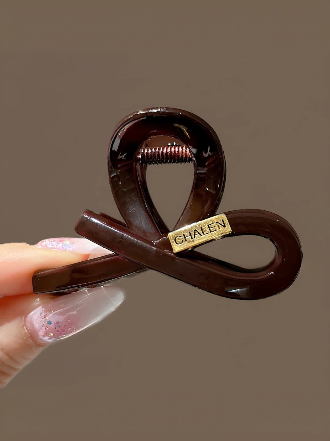 1# Bow clip approx 6 cm acrylic+alloy