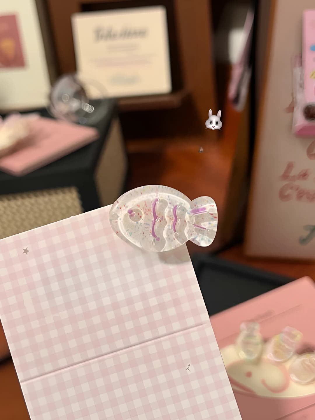 Jelly colorful fish clip 3.2 cm