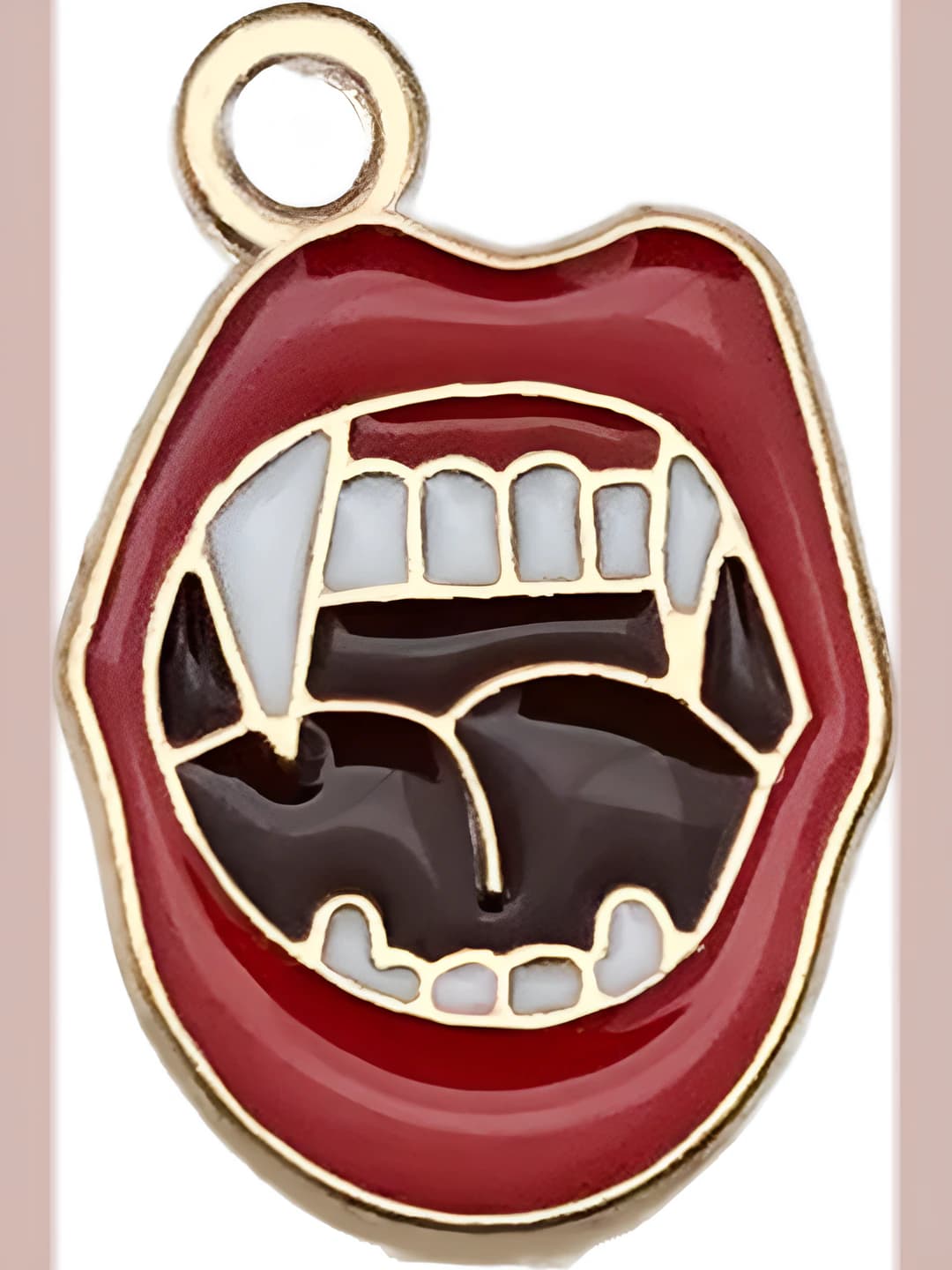 Красный рот вампира, 18x13mm, 1.2g