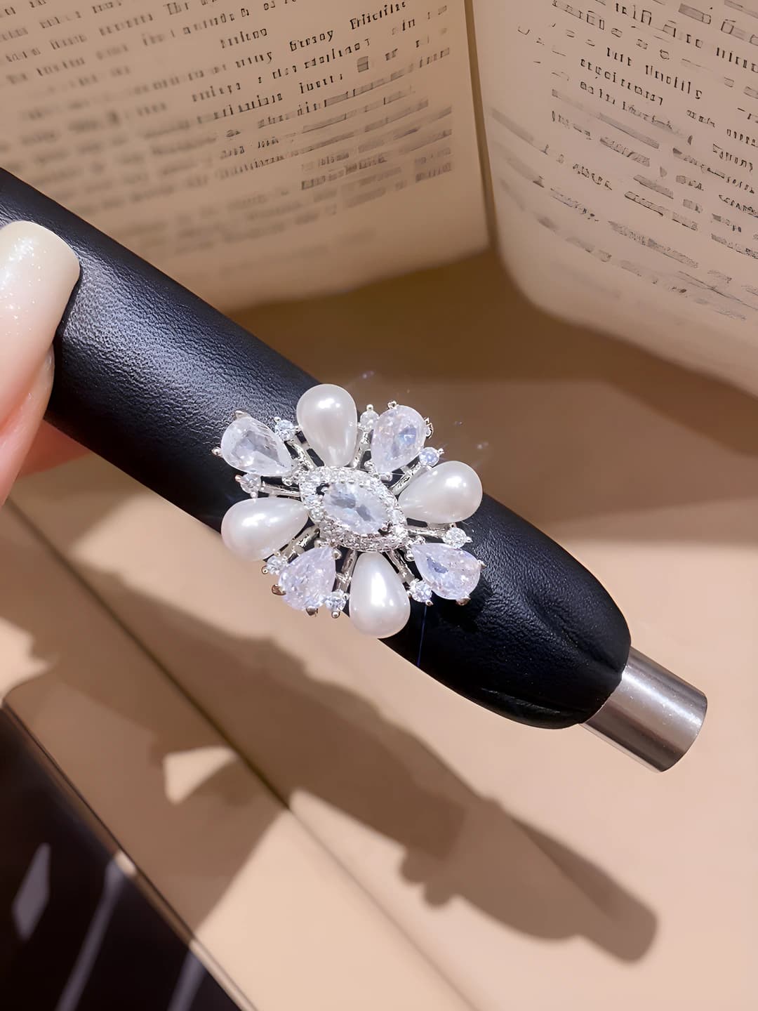 56# Ring - Silver - White