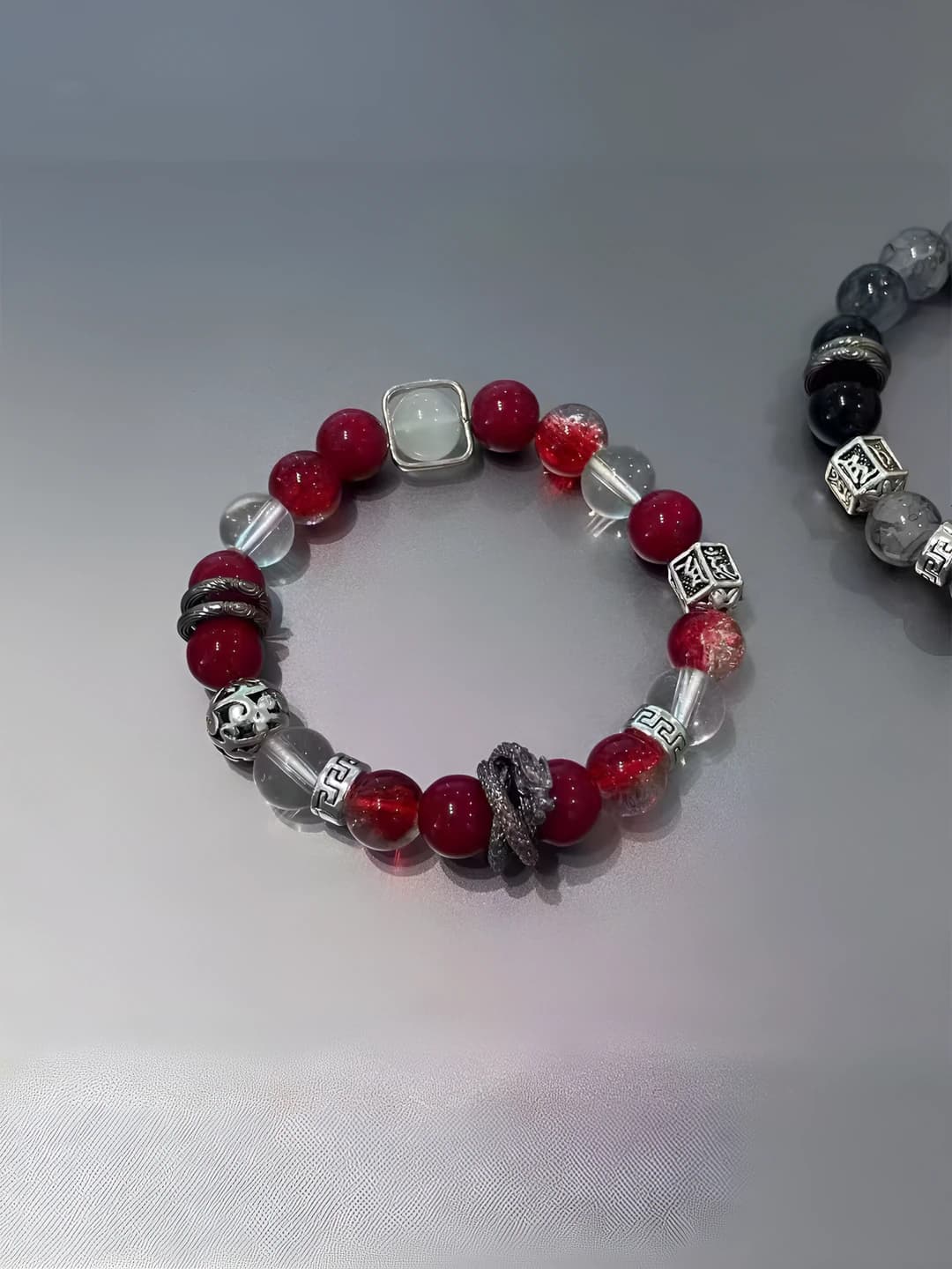 Red bead dragon bracelet