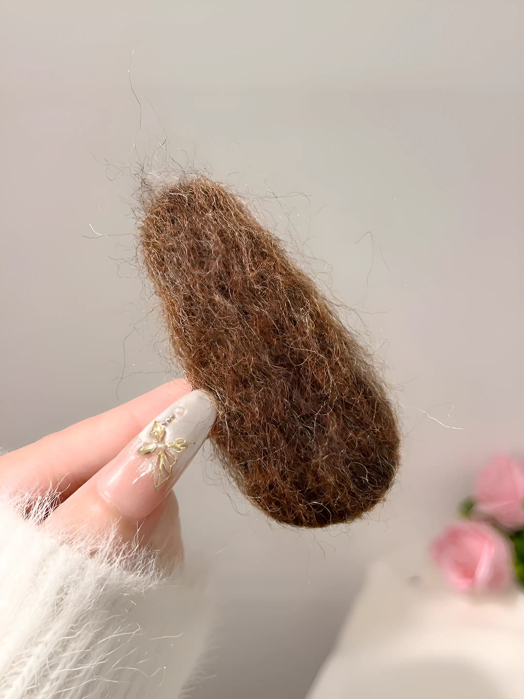4# Felt - Dark coffee 8.5 cm