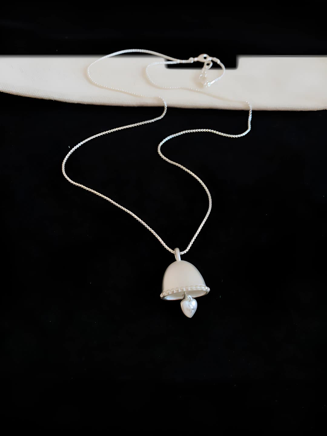 Necklace - Silver - Bell