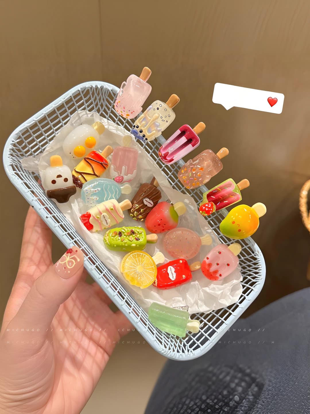 Women's ice cream hair clips and combs: cartoon style, bow design element, mini hair clips made of alloy