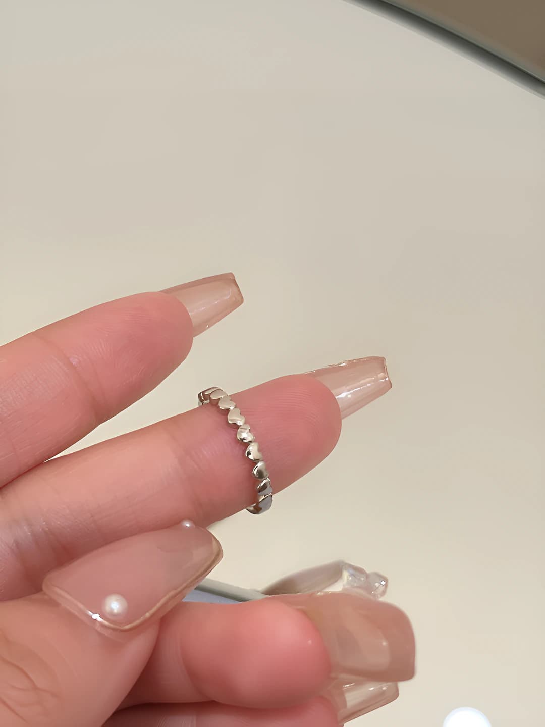 Smooth heart ring