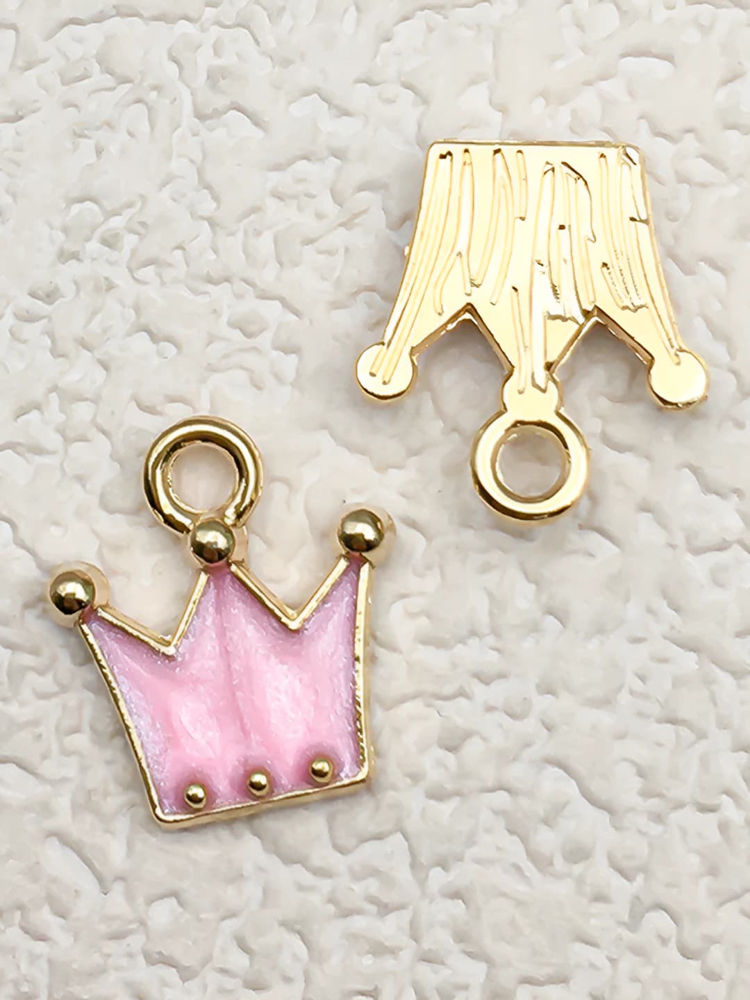 1 pc pearl pink crown 11x12mm-0.5g