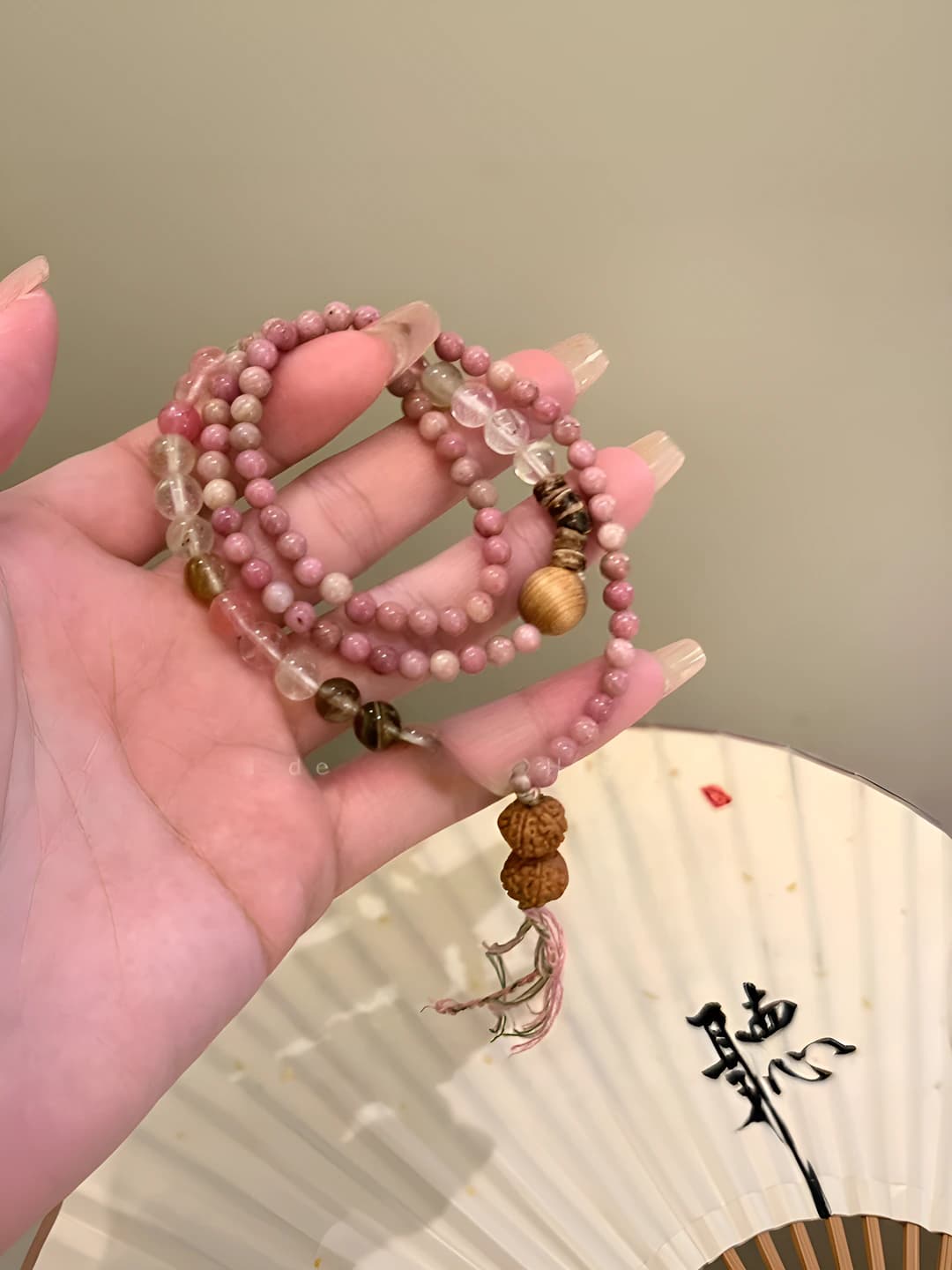 Double layer bracelet - Red pattern [1 pc]