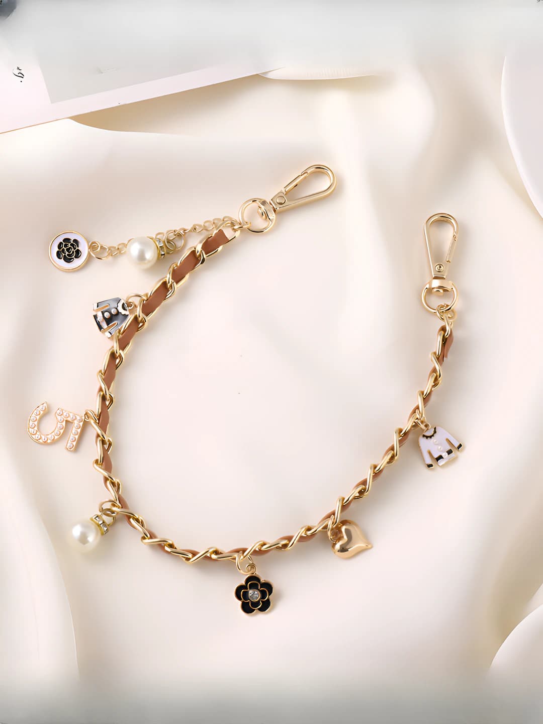 K2911 Chanel uslubidagi charm, xaki