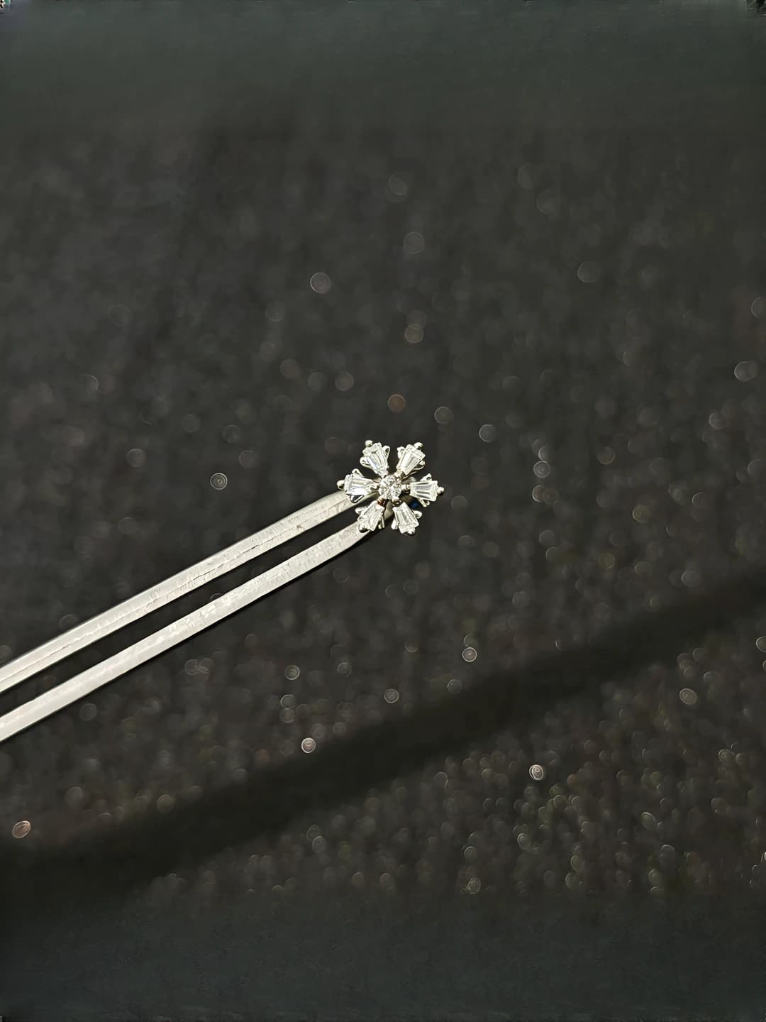 A018001 & White gold & 0.8*6mm