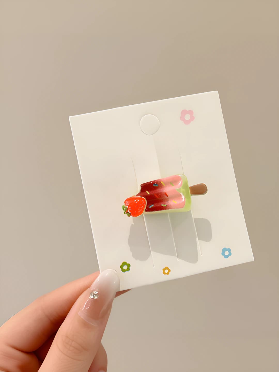 Ice cream [Red] - 3 cm
