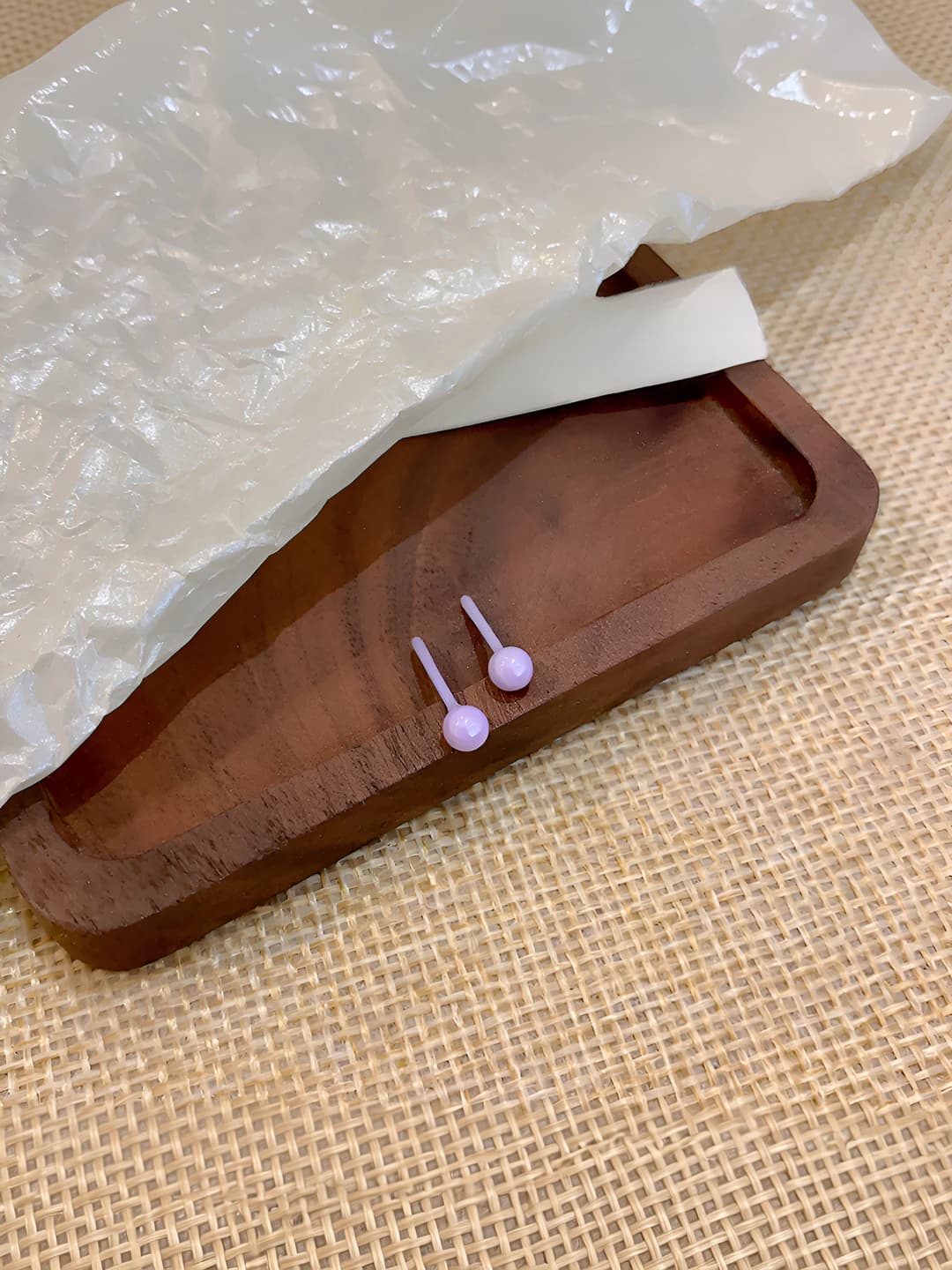 A1678 Purple~Ceramic stud
