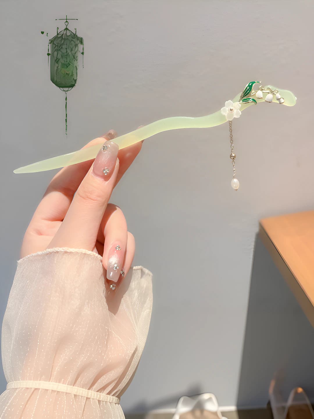20# Lily pendant - Light water (bagged)