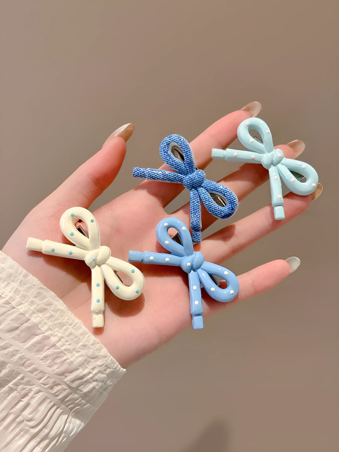 Ko'k, bow, 4 dona