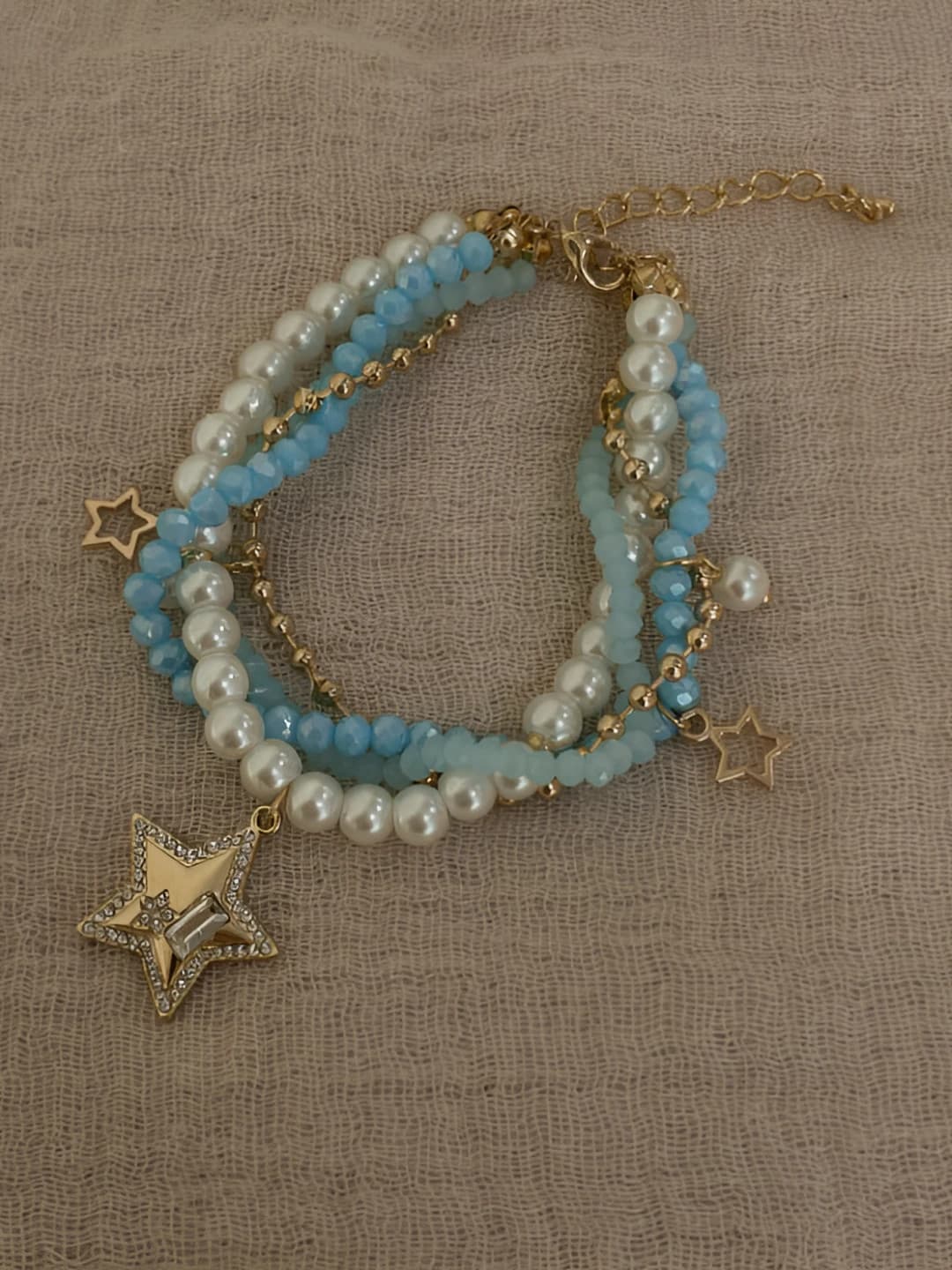 Bracelet - Gold - Blue - White