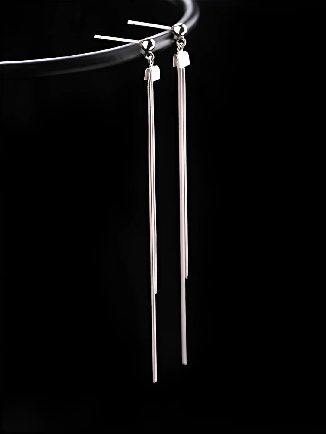 Women's long tassel drop earrings, s925 silver, 2026, country style design element