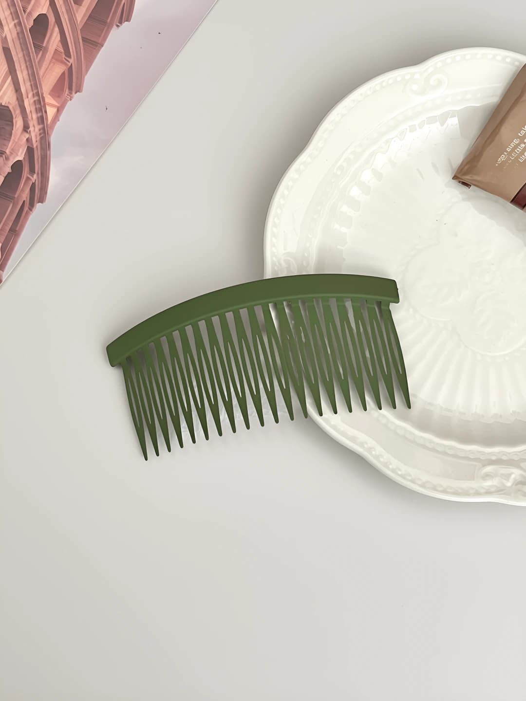 Matte hair comb [Matcha]
