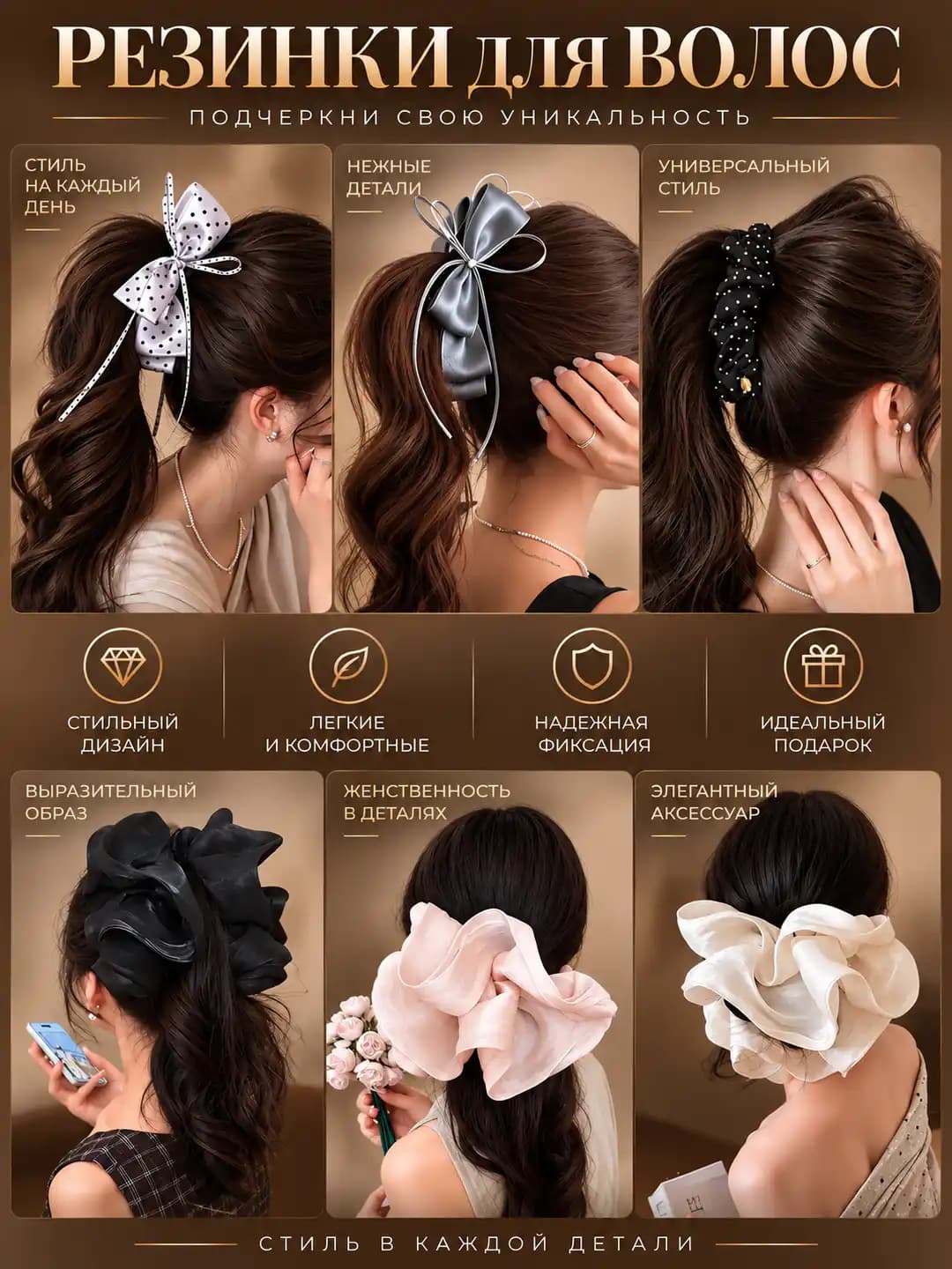 Women's 2026 polka dot banana hair clip, light luxury style vertical hair clip