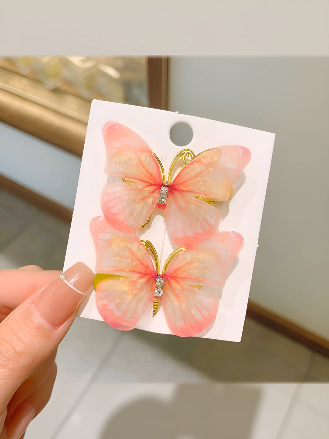 2# Pink butterfly pair