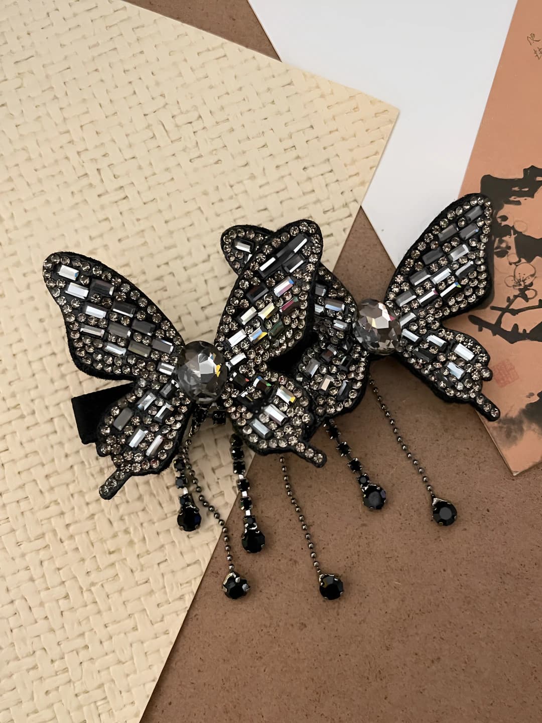 Black rhinestone, 1 pc