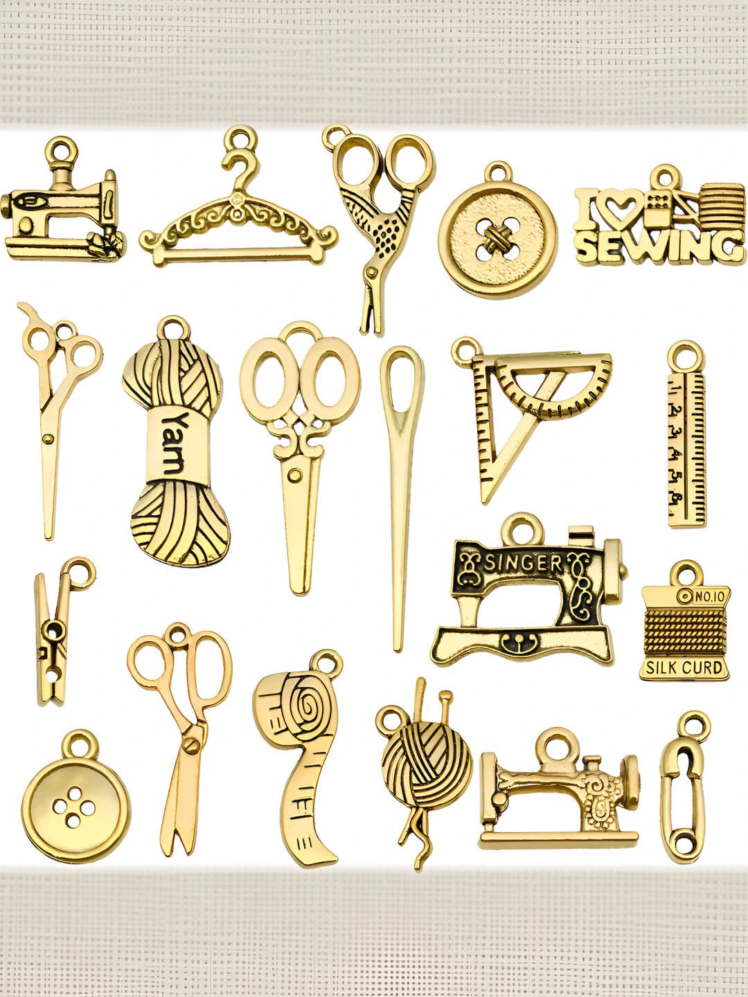 20 pcs antique gold, 25.3g