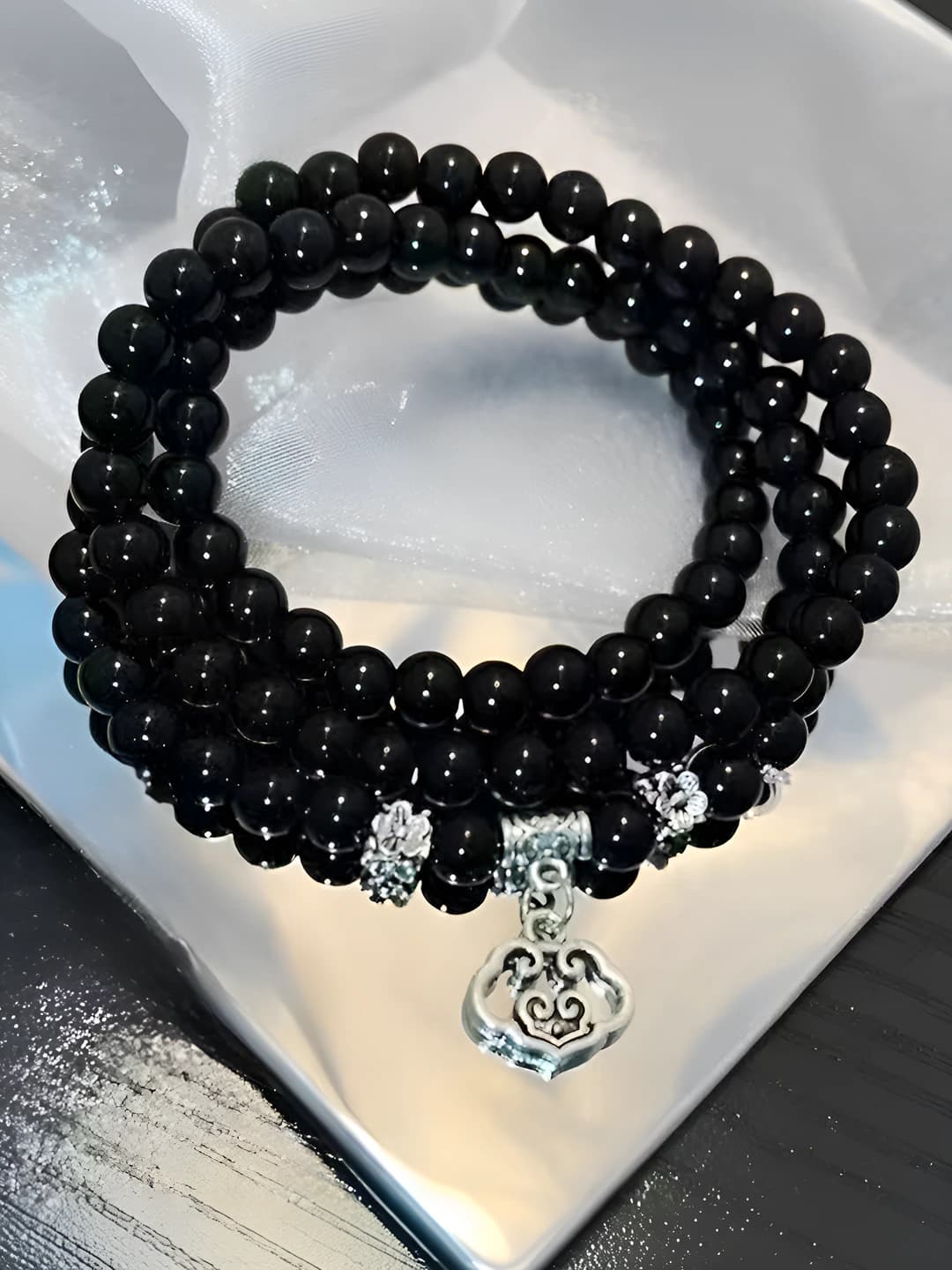 Double layer bracelet - Auspicious cloud