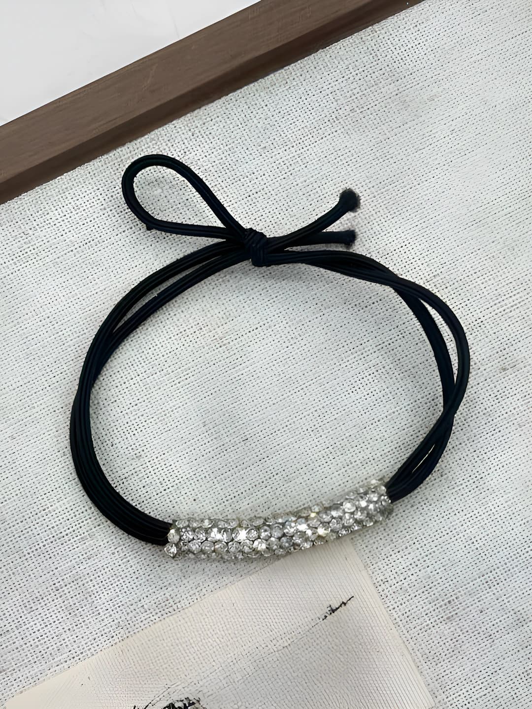 Diamond hair tie